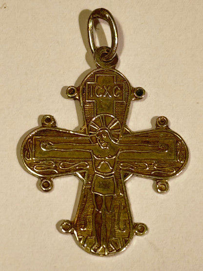 Ældre dagmarkors vedhæng i sølv. Start/midt 1900 tallet