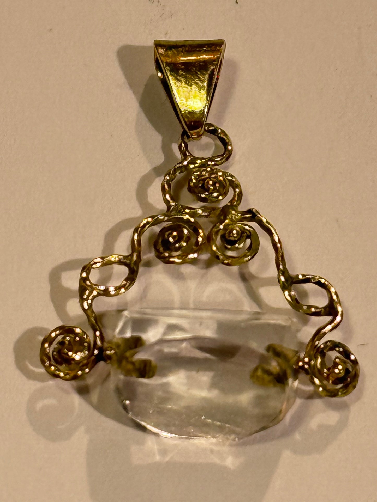 Antik 18K.Guld spinning GOB vedhæng