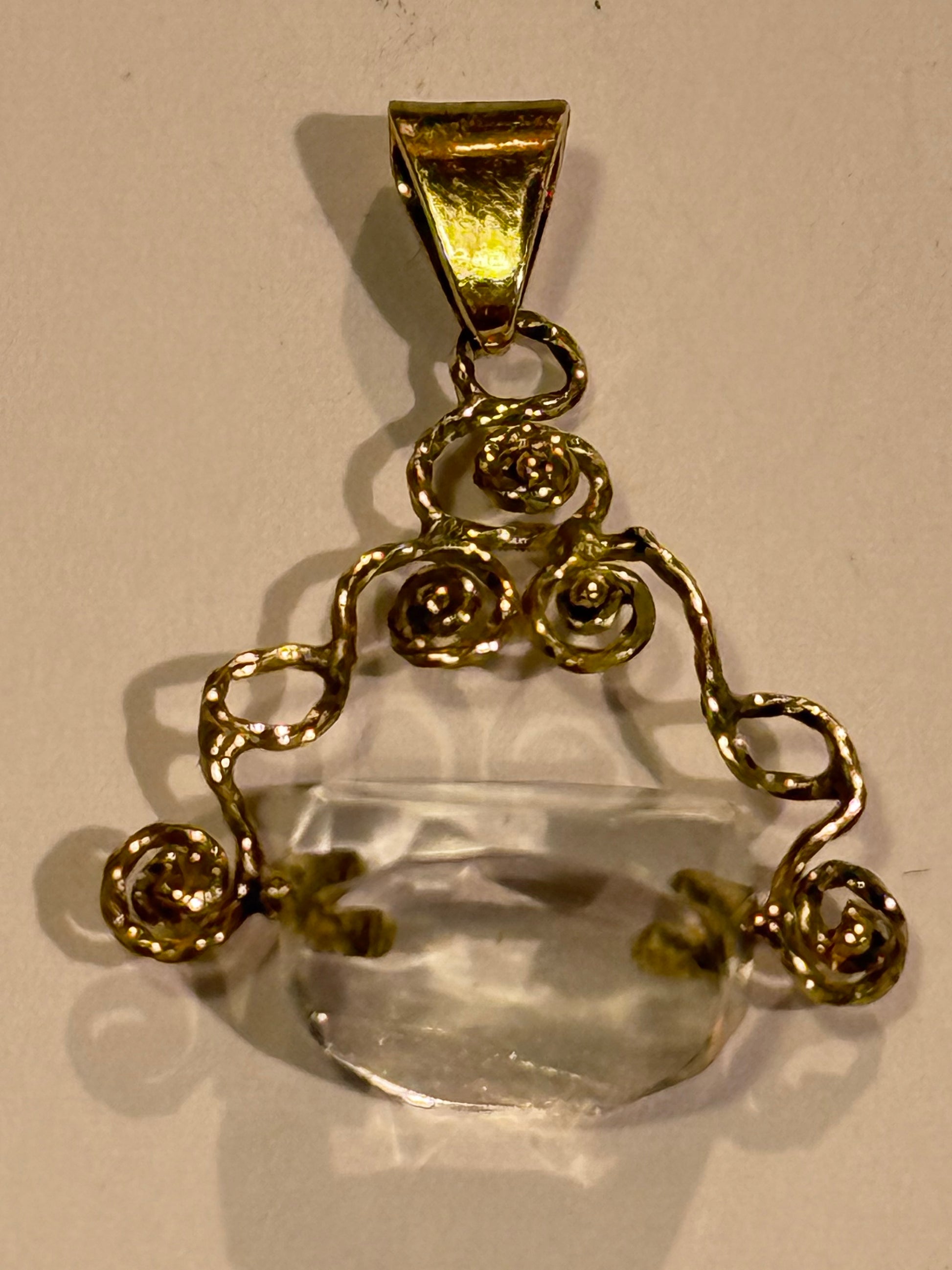 Antik 18K.Guld spinning GOB vedhæng