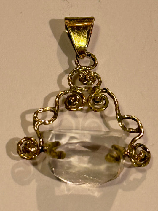 Antik 18K.Guld spinning GOB vedhæng