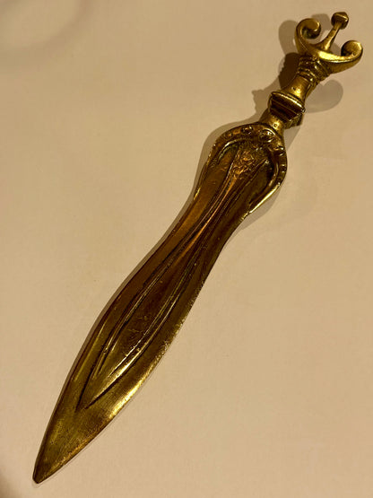 Antik dansk bronzealder sværd brevåbner, fra 1800 tallet