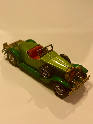 Vintage Lesney Matchbox 1931 Stutz bearcat metal car, from the 1970s.