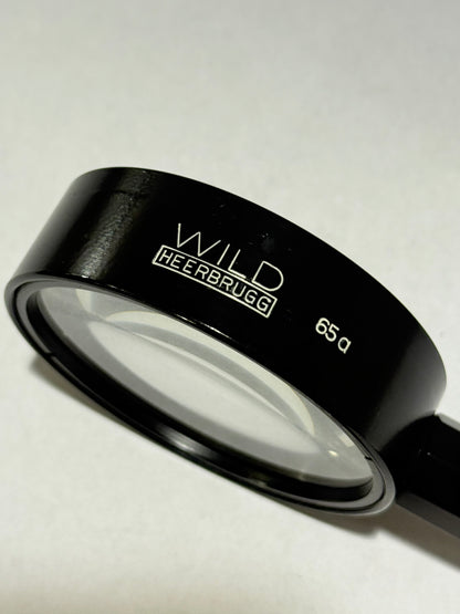 WILD HEERBRUGG 65a Forstørrelsesglas / lup. Fra midt/slut 1900 tallet.