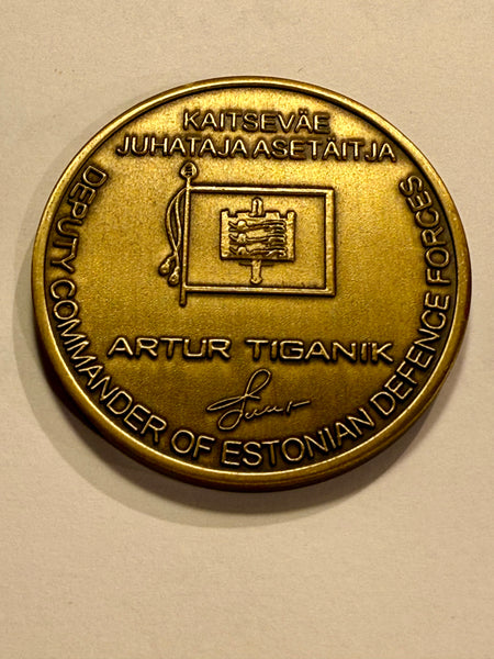 Commanders Coin. DEPUTY COMMANDER OF ESTONIAN DEFENCE FORCES.