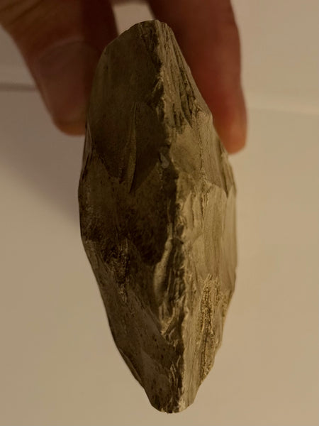 Danish antiquities. Thin-necked four-sided flint axe. Type IIIb. Funnel Beaker culture.