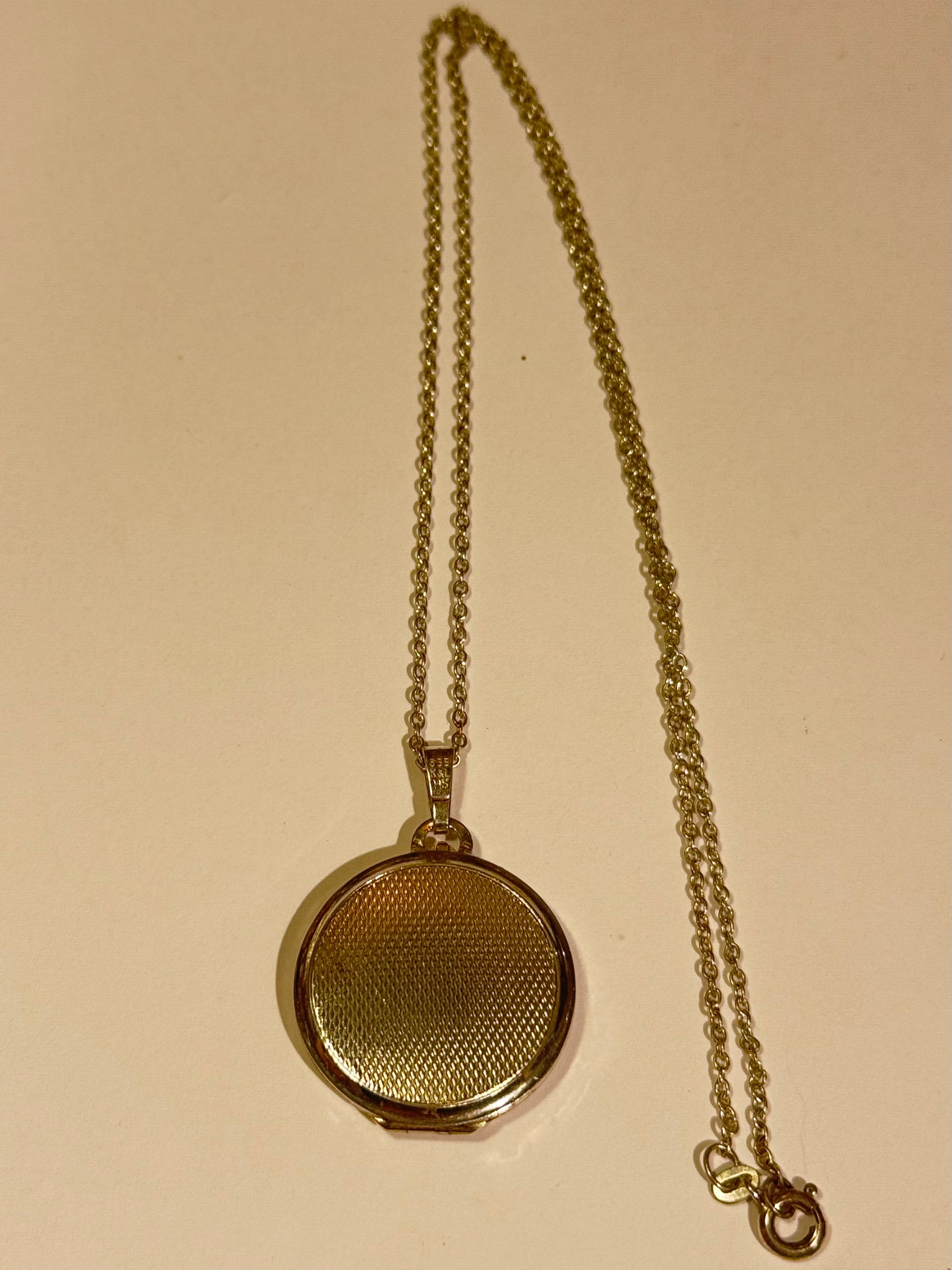 Hermann Siersbøl (1924-1964) Modernistisk sølv medaljon vedhæng & kæde