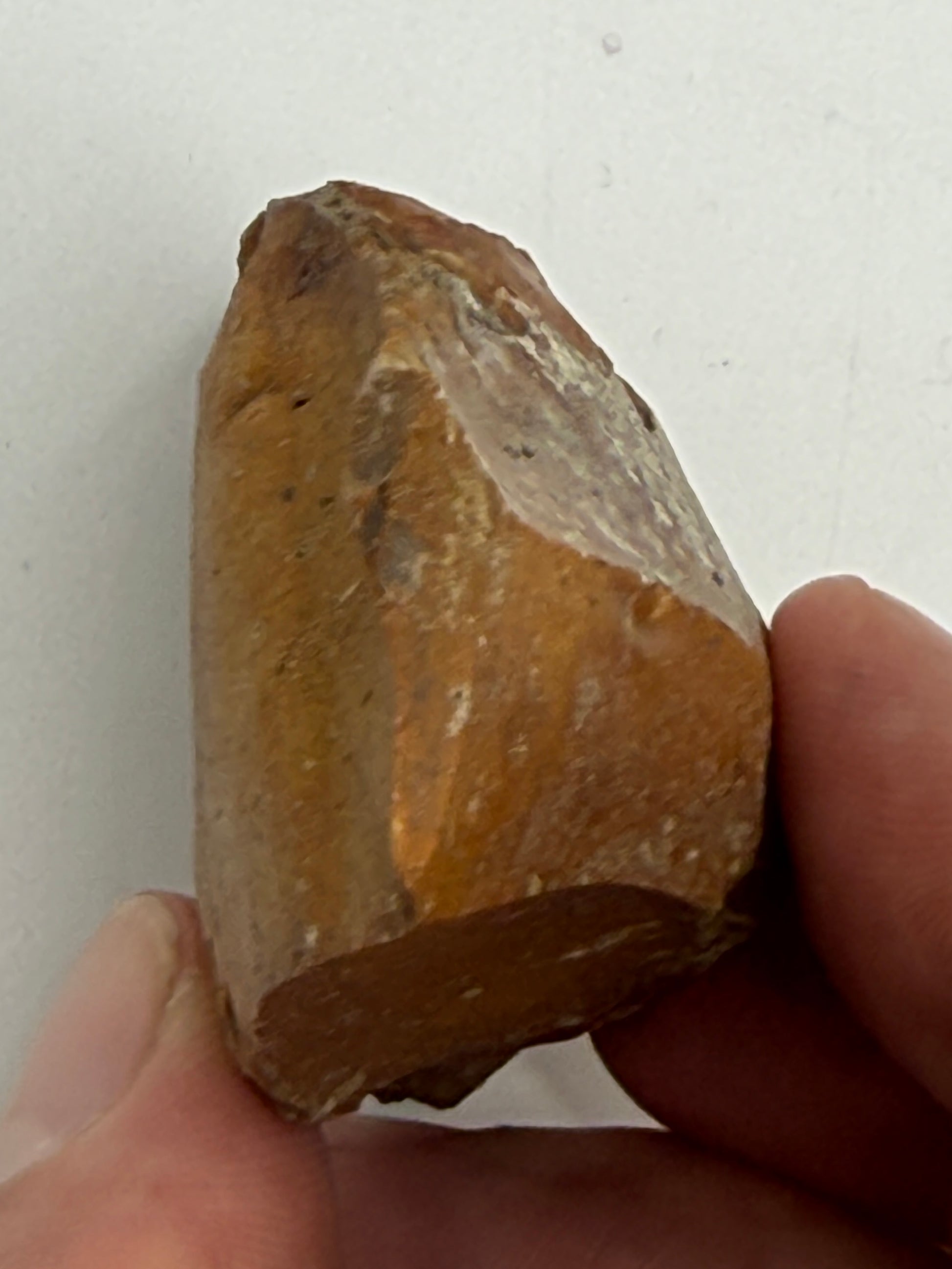 Dansk Stenalder. Symmetrisk skiveøkse i flint. Sen Ertebølletid: 4500-3900 F.Kr