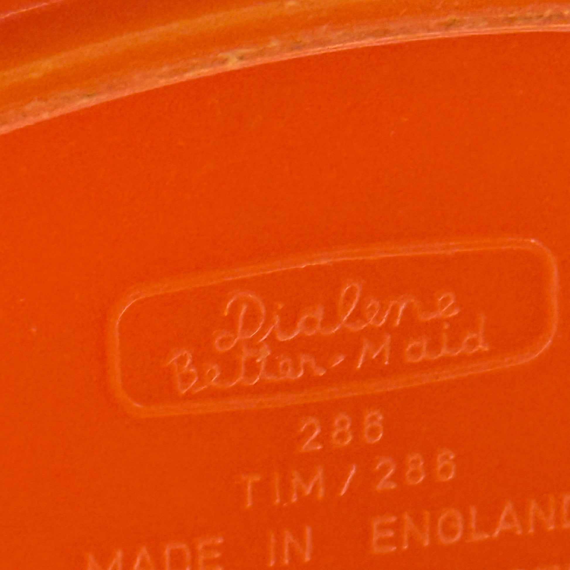 Vintage Dialene "Better Maid" serveringstårn i orange plast