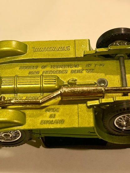 Vintage Lesney Matchbox 1928 Mercedes-benz metal bil, fra 1970érne.