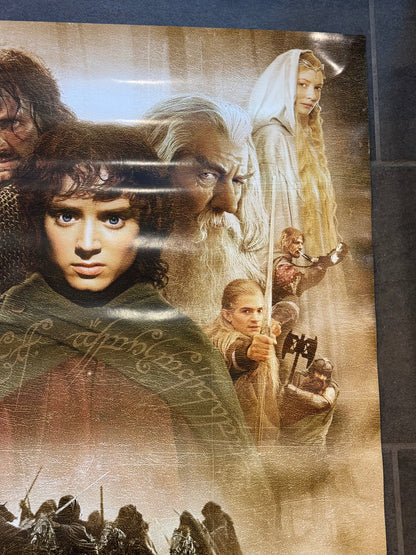 Ringenes Herre, Eventyret om ringen. Original dansk premiere plakat, fra 2001.