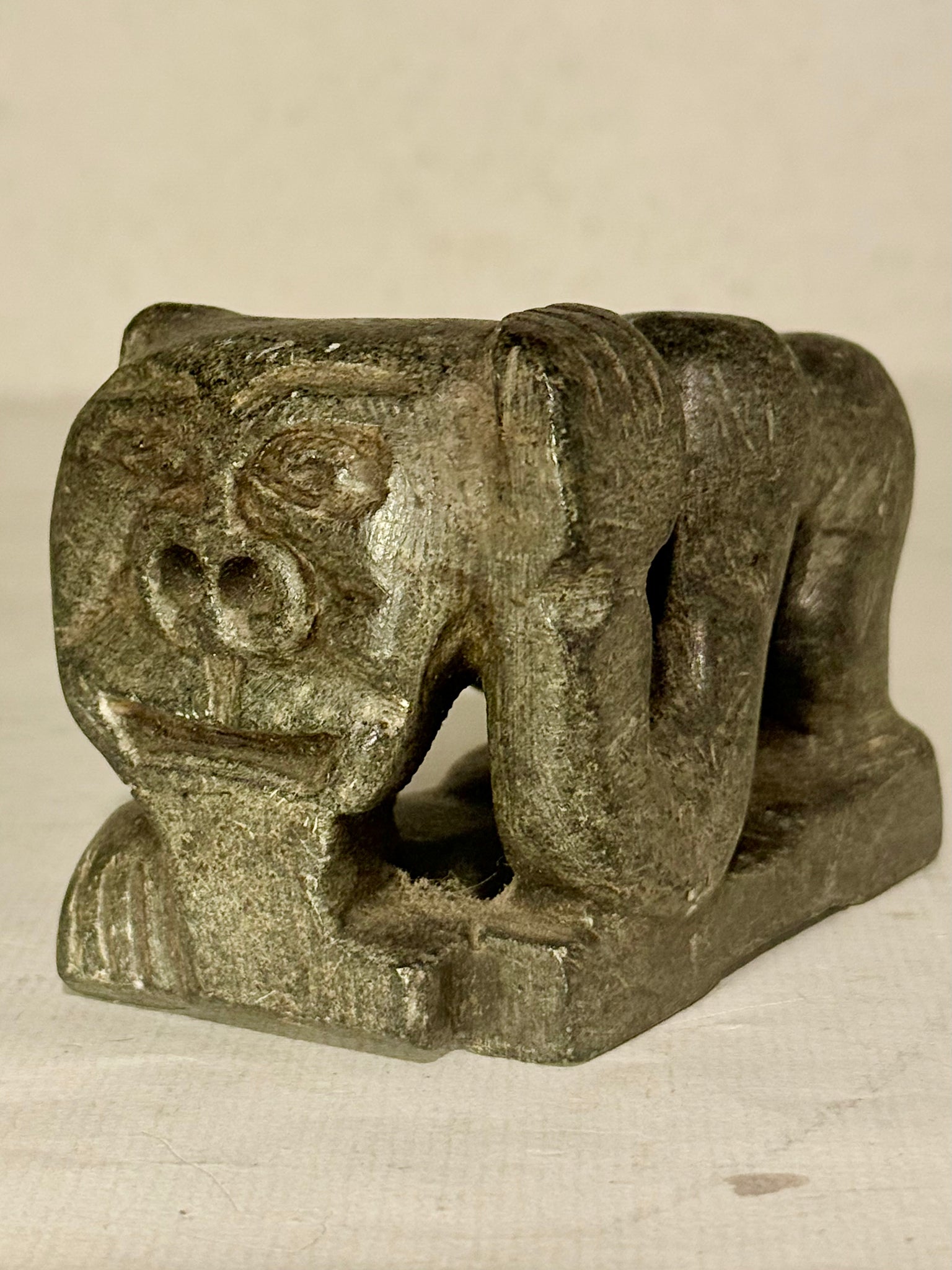 Older tupilak in soapstone, from the mid/late 1900s. Greenland.