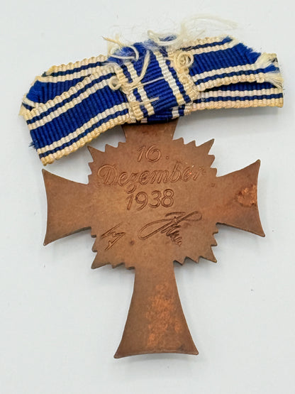 Tysk WW2 bronze Moderkors af 3.Grad. Fra 1938