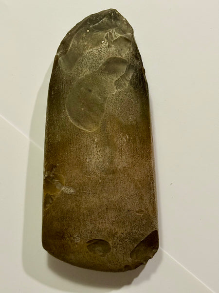 Danish antique. Thin / Light pointed neck flint axe. Type l. Funnel Beaker culture.