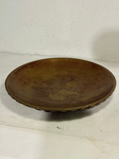 Antik riflet Art Deco bronze fad