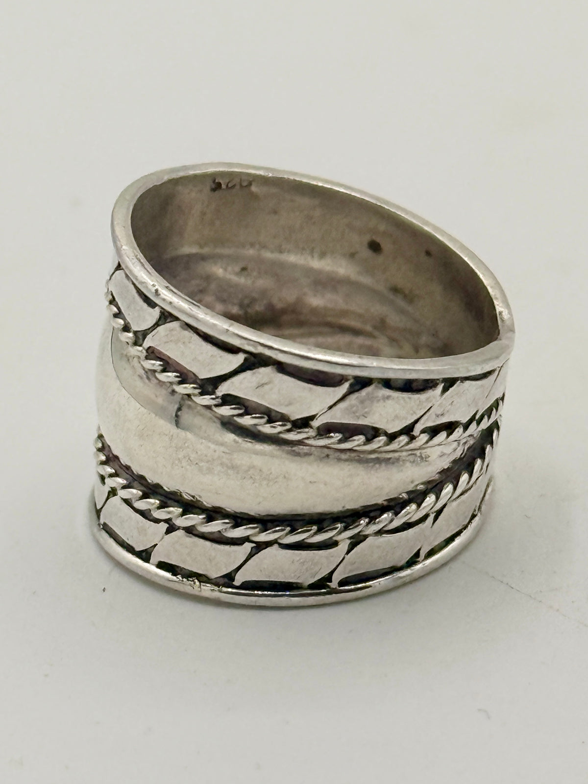 Vintage ornamenteret Sterlingsølv ring