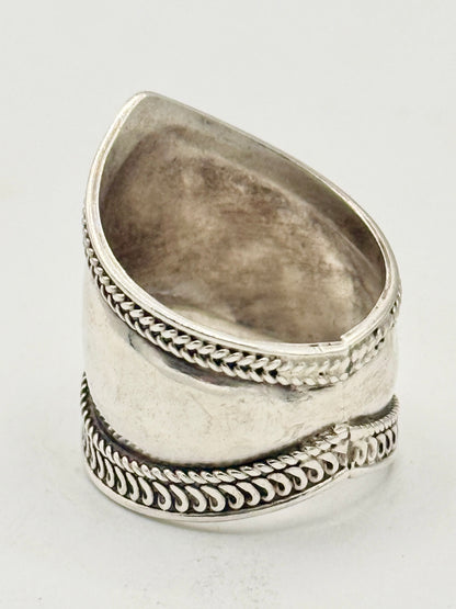 Vintage ornamenteret Sterlingsølv ring