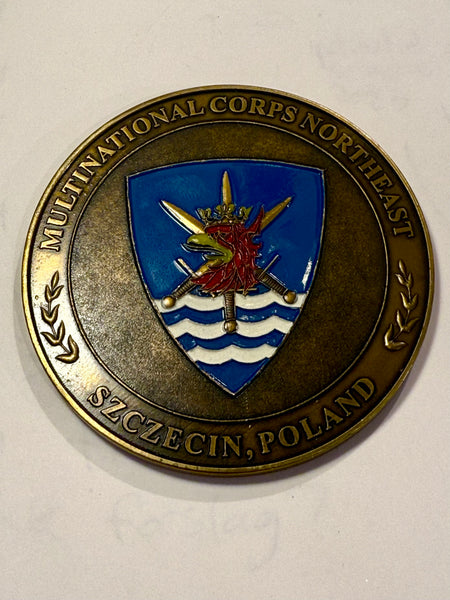 Jubilæums Coin. NATO HEADQUARTERS MULTINATIONAL CORPS NORTHEAST.