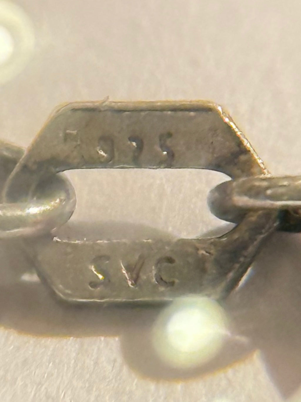 Anker sterling sølv halskæde fra start 1900 tallet