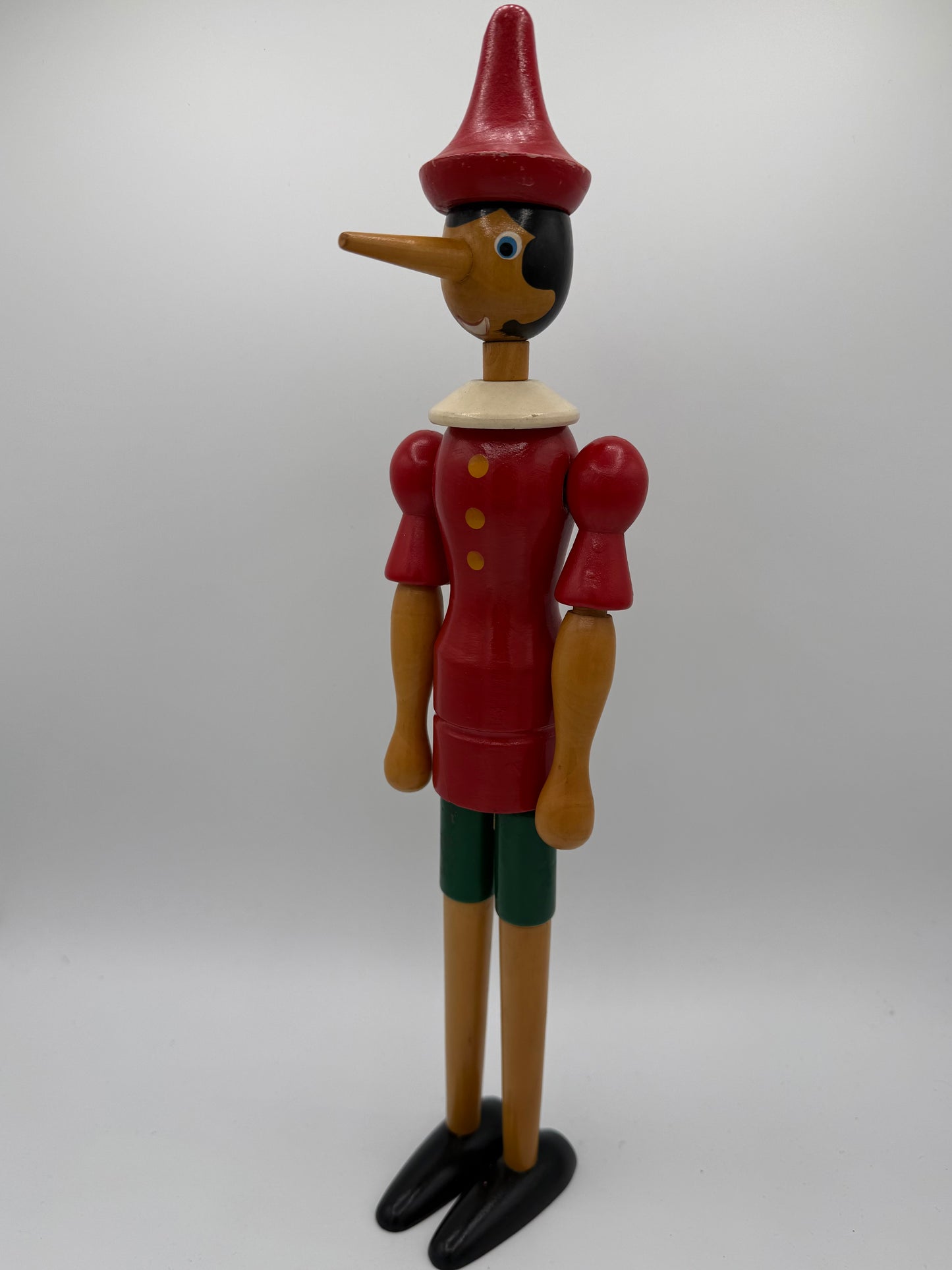 Vintage Pinocchio Træ figur. Italien. Fra 1960/70érne