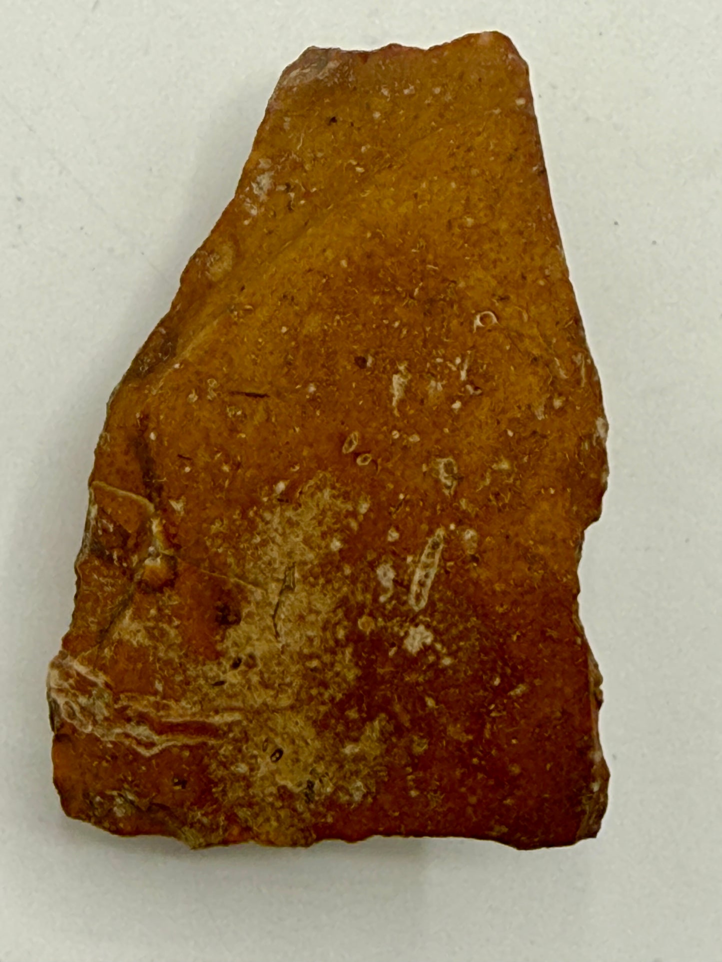 Dansk Stenalder. Symmetrisk skiveøkse i flint. Sen Ertebølletid: 4500-3900 F.Kr