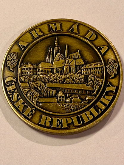 Commander's Coin. CZECH DEFENSE ATTACHÉ, MOSCOW. the number.