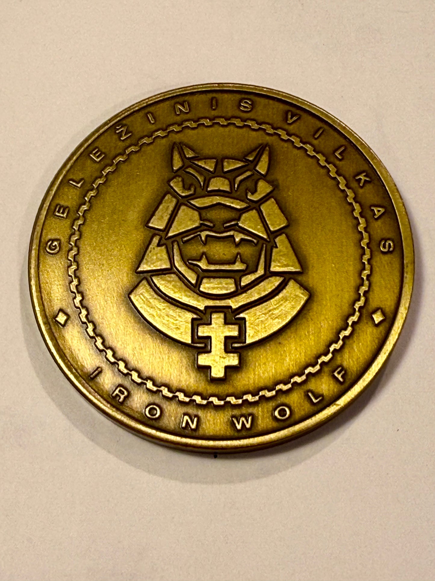 Commander's Coin. Commander IRONWOLF BRIGADE LATVIA.