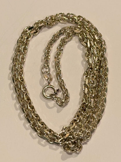 Anders Møller / Scrouples(1983 - ) Anker sterling sølv halskæde. 60 cm. Fra slut 1900 tallet