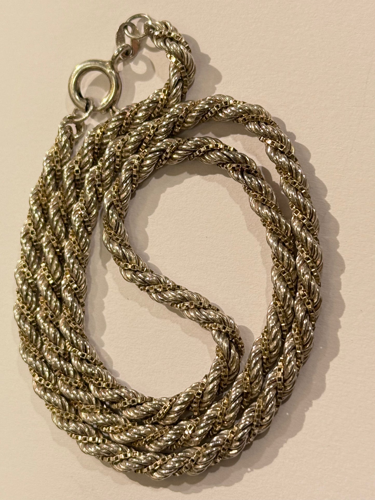 Vintage Bjørn Borg sterling sølv halskæde. 40 cm. Fra slut 1900 tallet