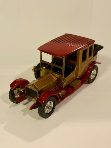 Vintage Lesney Matchbox 1912 Rolls Royce metal car, from the 1970s.