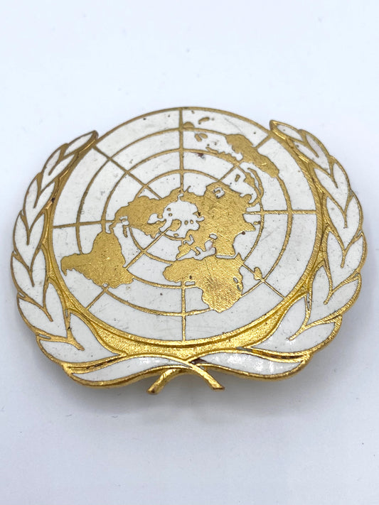 Vintage FN baretmærke til de fredsbevarende styrker. Fra 1960-80'erne