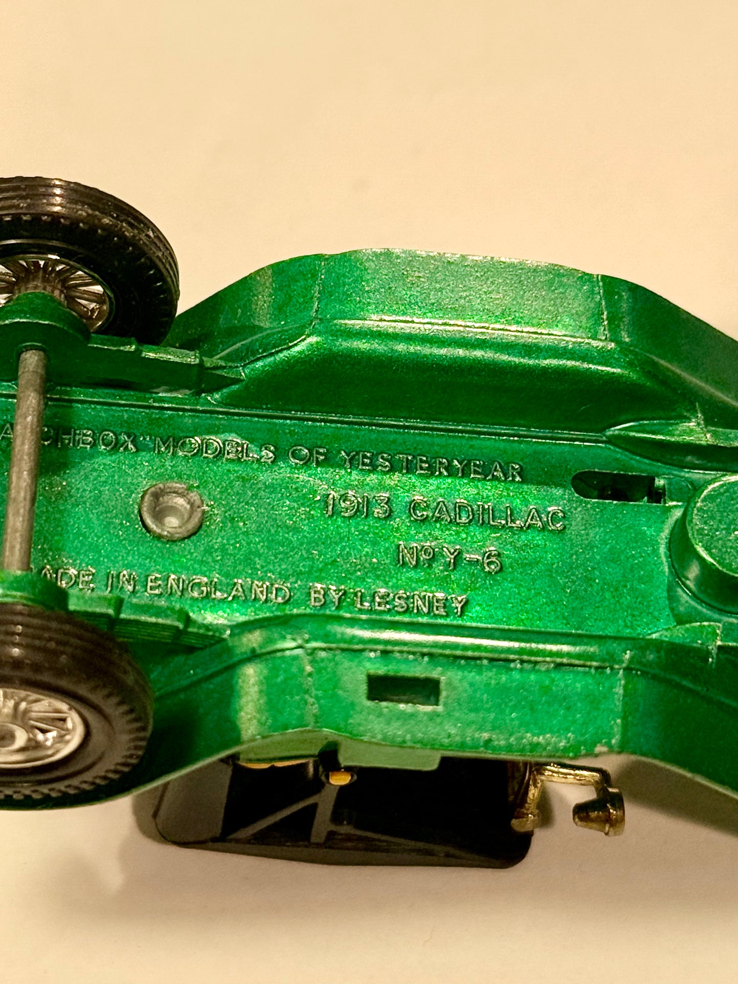 Vintage Lesney Matchbox 1913 Cadillac No.Y-6 metal bil, fra 1970érne.