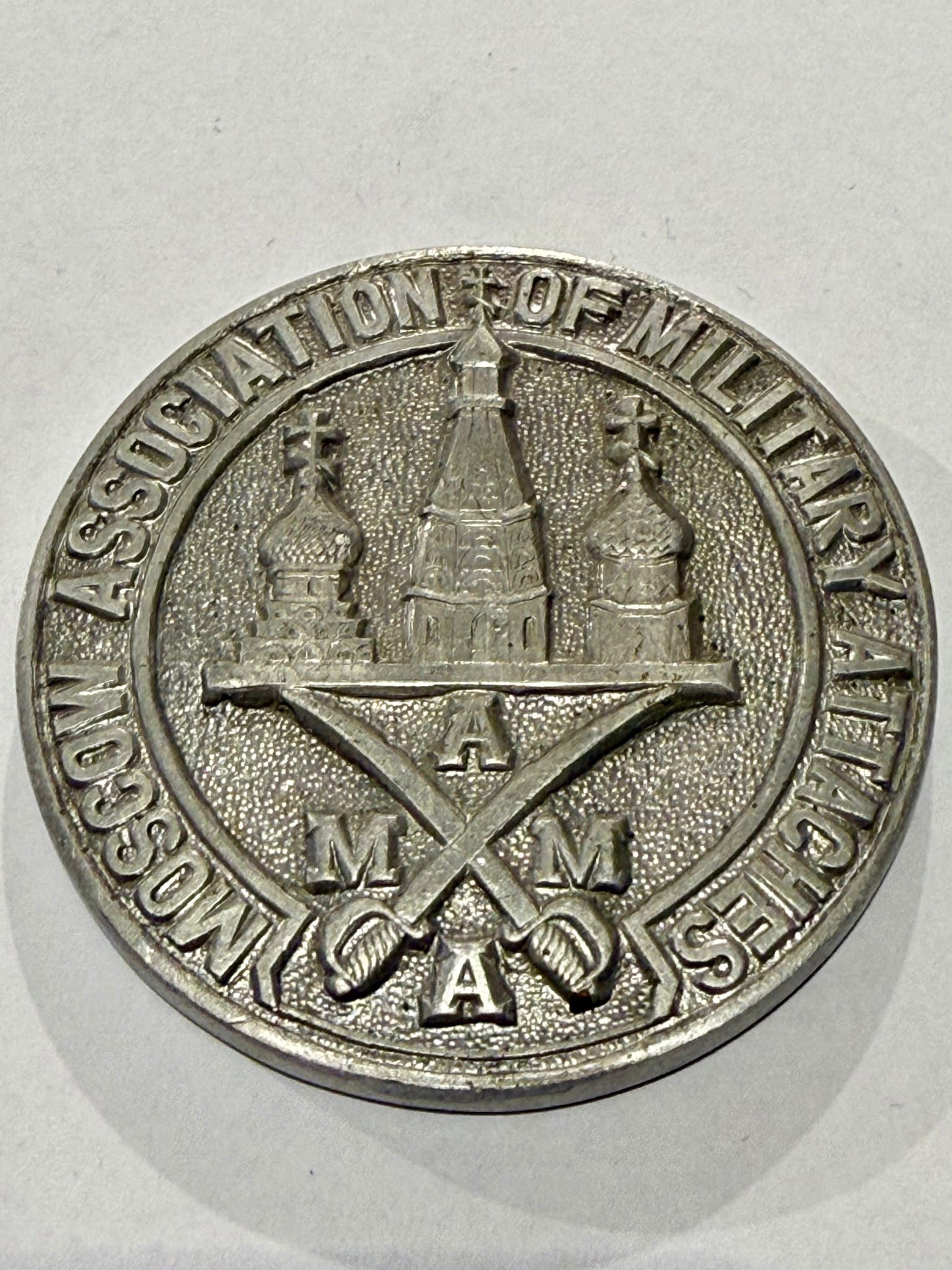 M.A.M.A. Coin. Moscow association of military attaches.