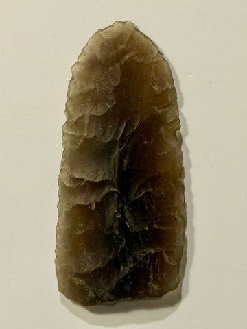 Dansk oldsag. Madkniv i flint. Type C. Tidlig dolktid.