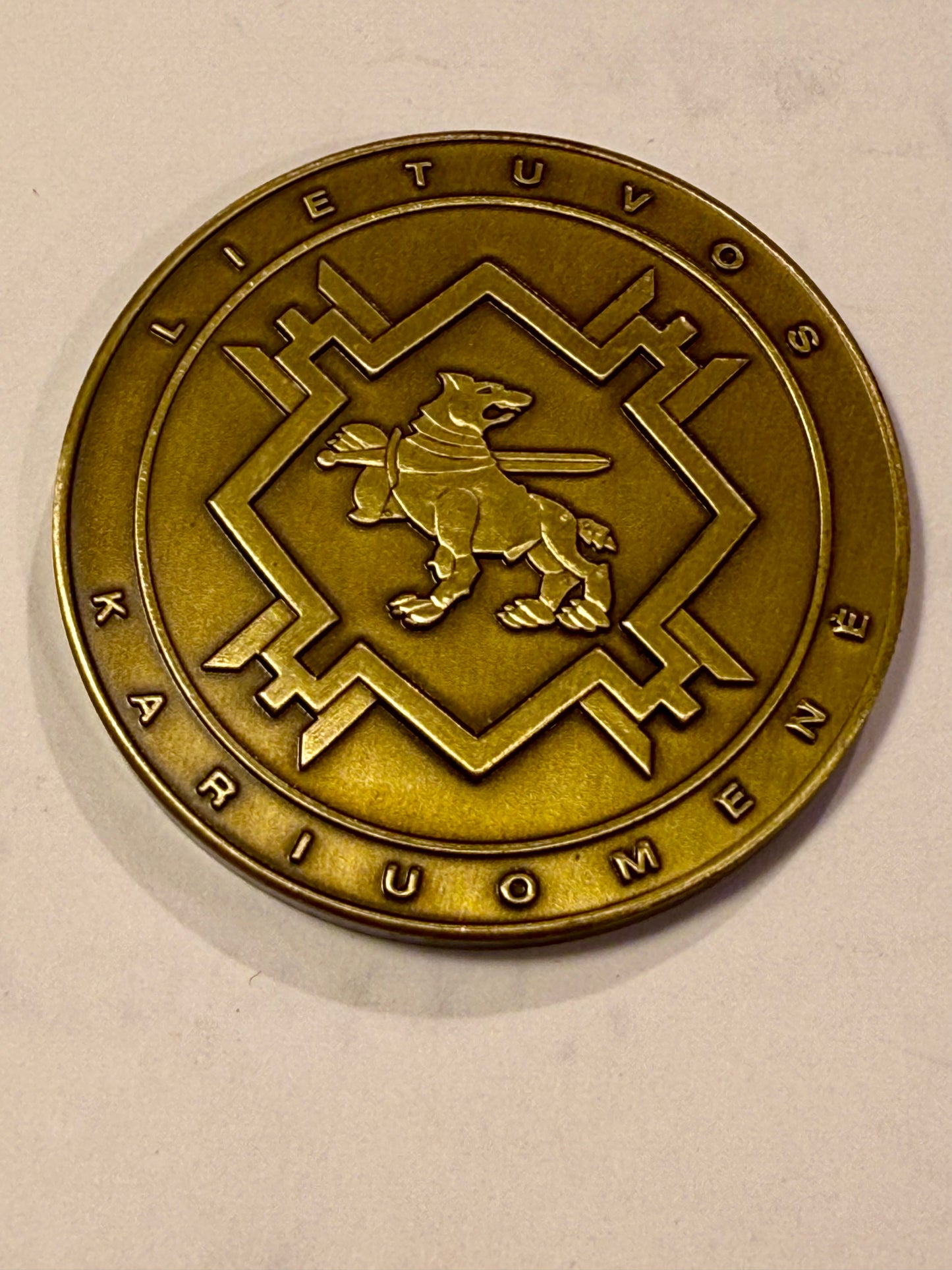 Commander's Coin. Commander IRONWOLF BRIGADE LATVIA.