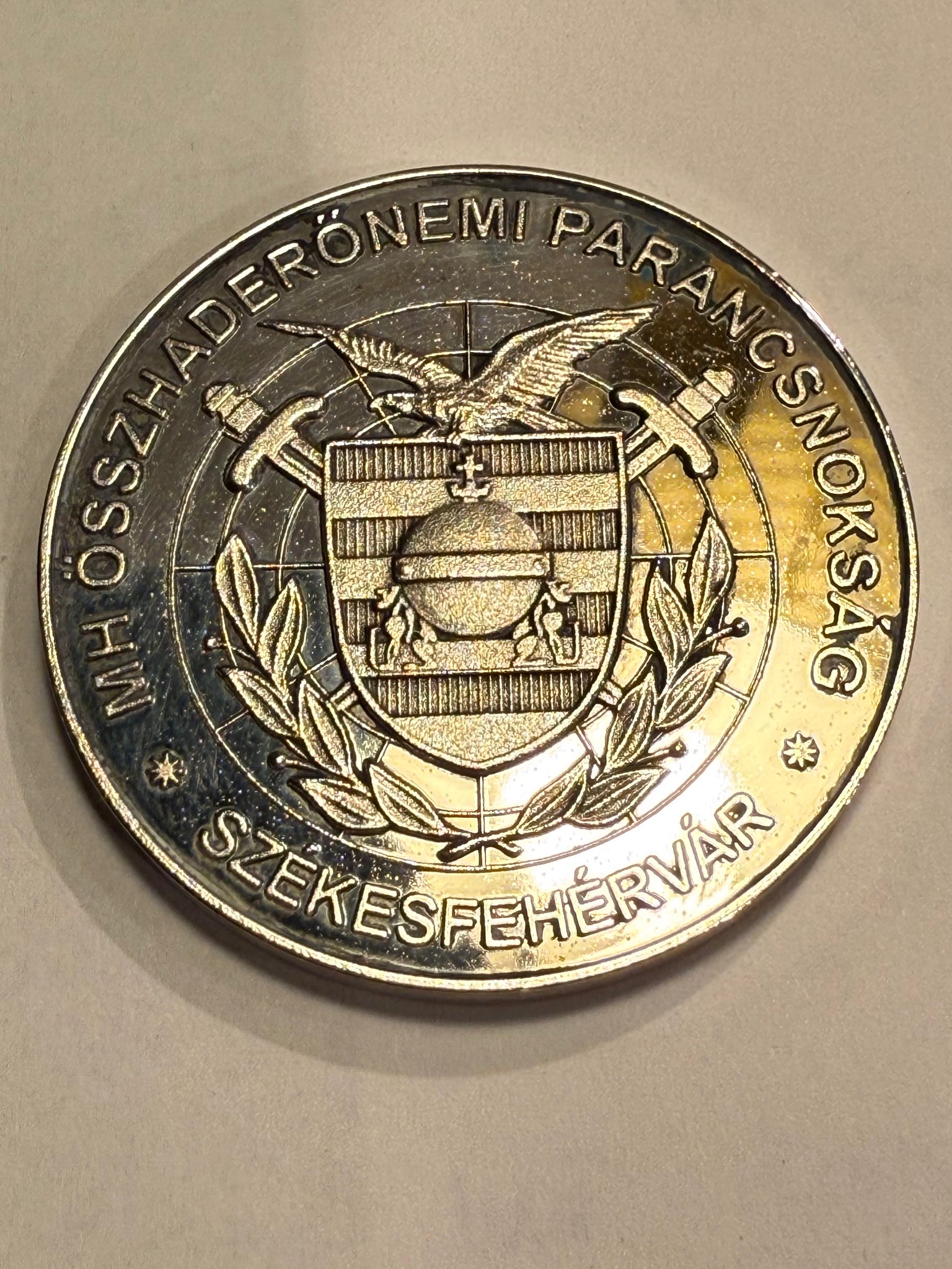 Commanders Coin. Den ungarske forsvarsstyrkes fælleskommando.