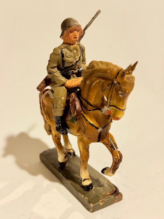 Lineol Dansk soldat til hest, fra 1930érne.