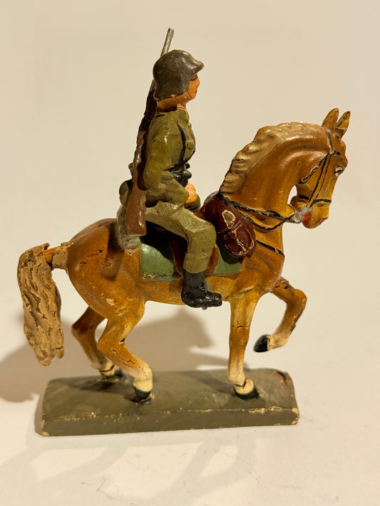 Lineol Dansk soldat til hest, fra 1930érne.