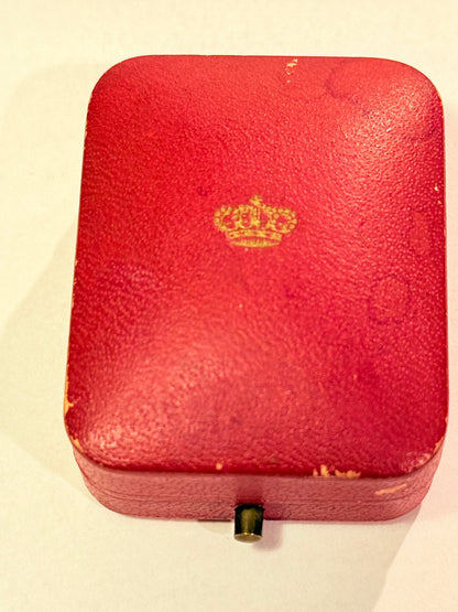 Georg Jensen Guld Chr.X. Kongemærke 1870-1945 til knappehul