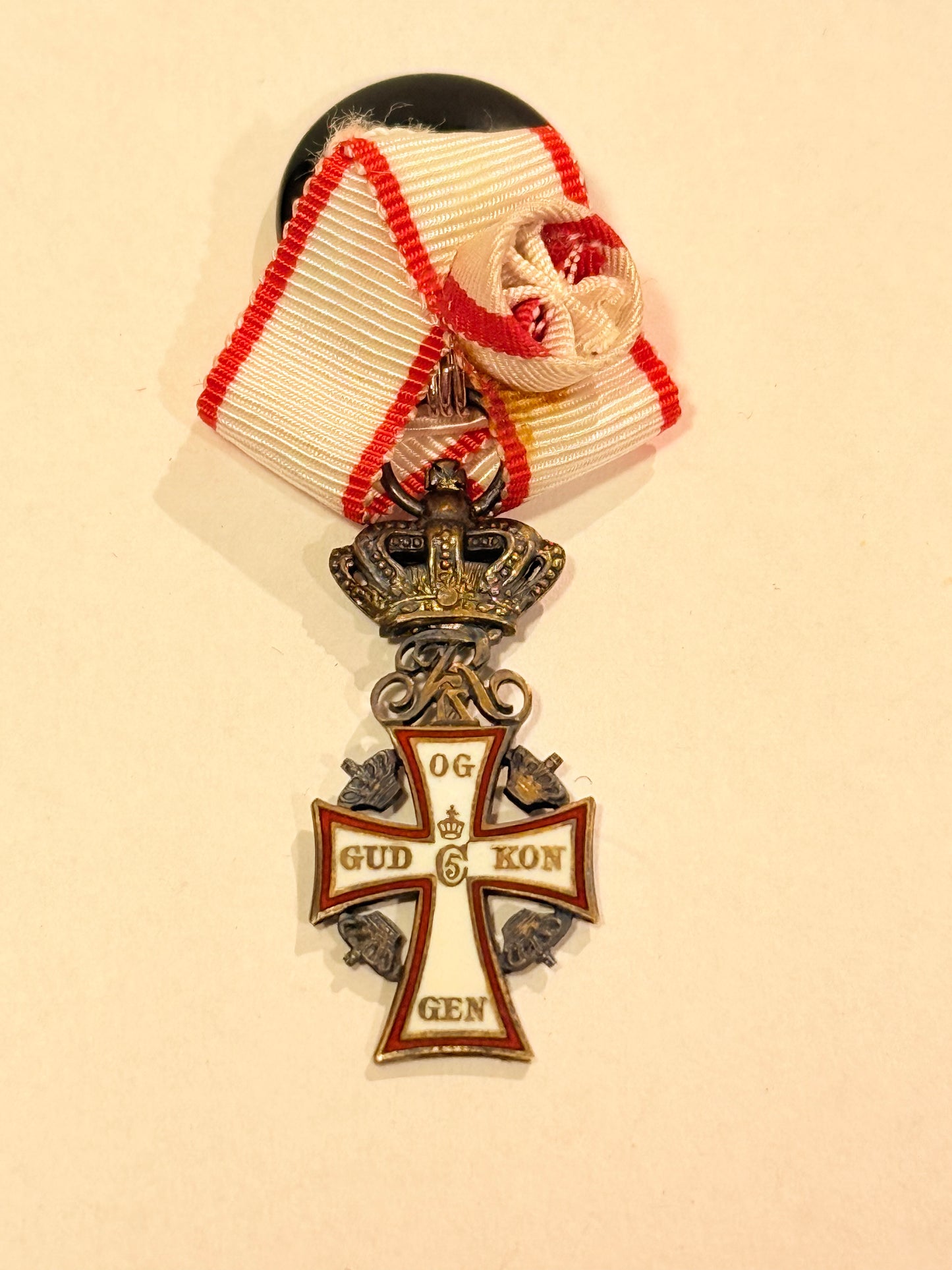 Miniaturemedalje af det danske Ridderkors - Frederik IX version