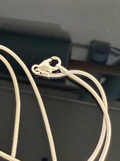 Vintage Amber and sterling silver necklace.