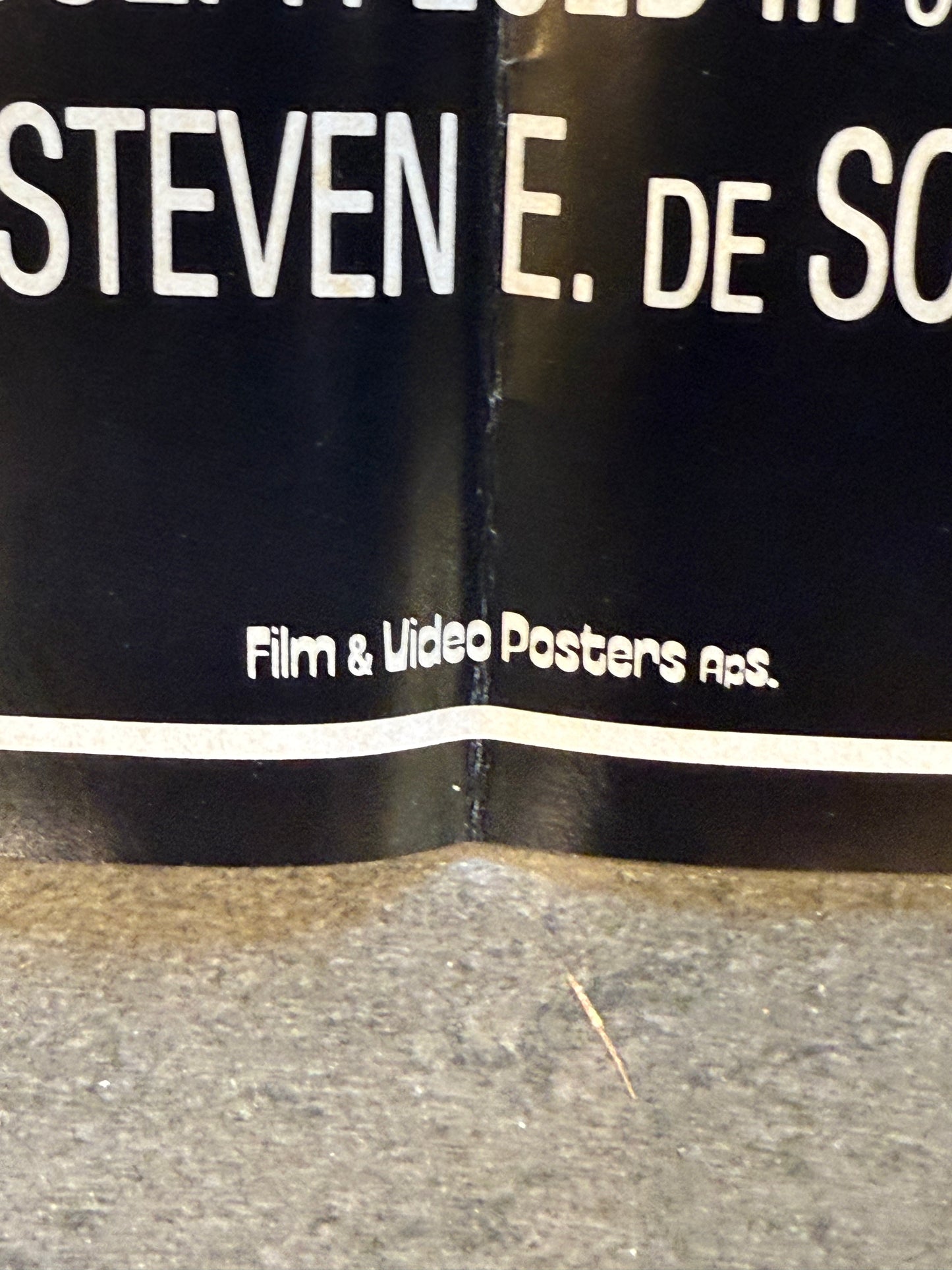 Commando. Original dansk premiere plakat, fra 1985.