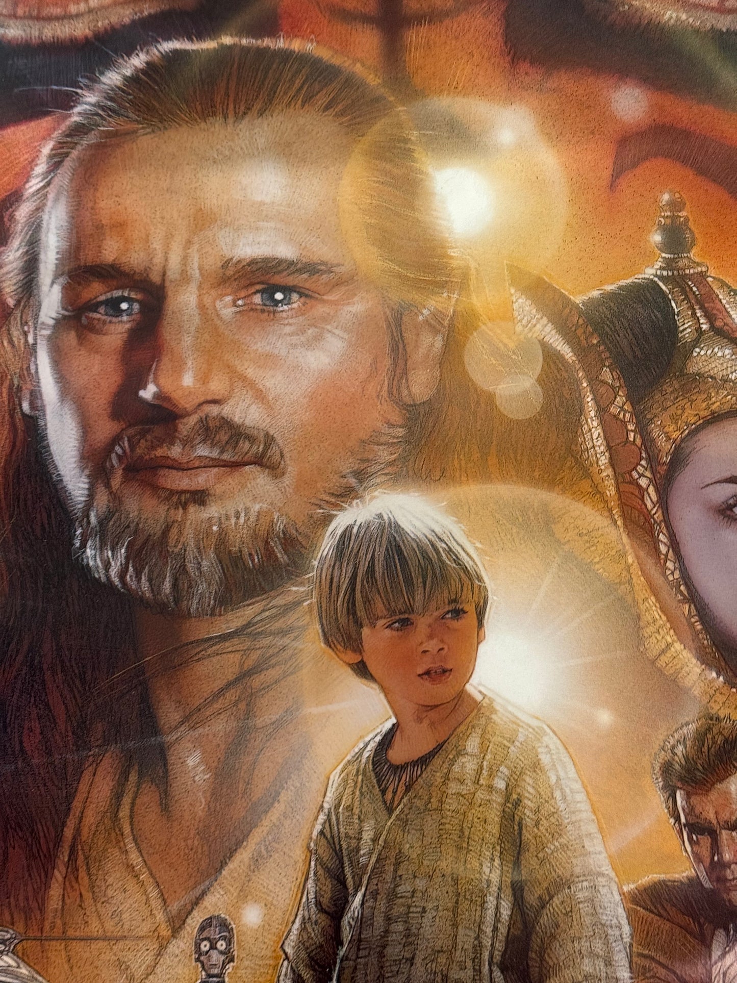 Original Danish STAR WARS Episode 1 movie premiere poster, from 1999.
