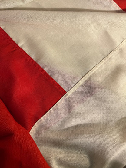 Vintage Dannebrog flag 160x220 til flagstangen, fra midt 1900 tallet.