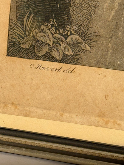 Ole Jørgen Rawert (f.1786-1851) Radering af Basnæs, Skælskør. Fra start 19.Årh