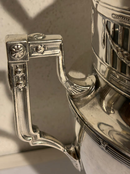 Antik Nyklassisk sølvbelagt punch bowl. Fra 1915-1925