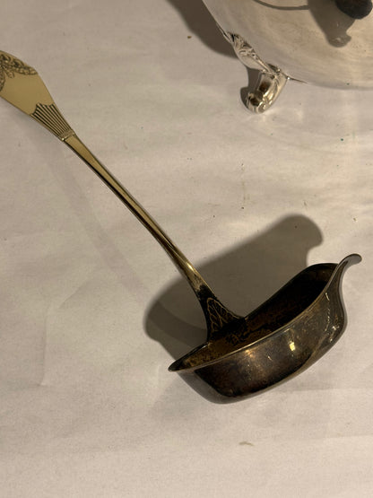 Antik Nyklassisk sølvbelagt punch bowl. Fra 1915-1925