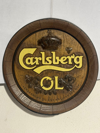 Vintage Carlsberg Ølskilt