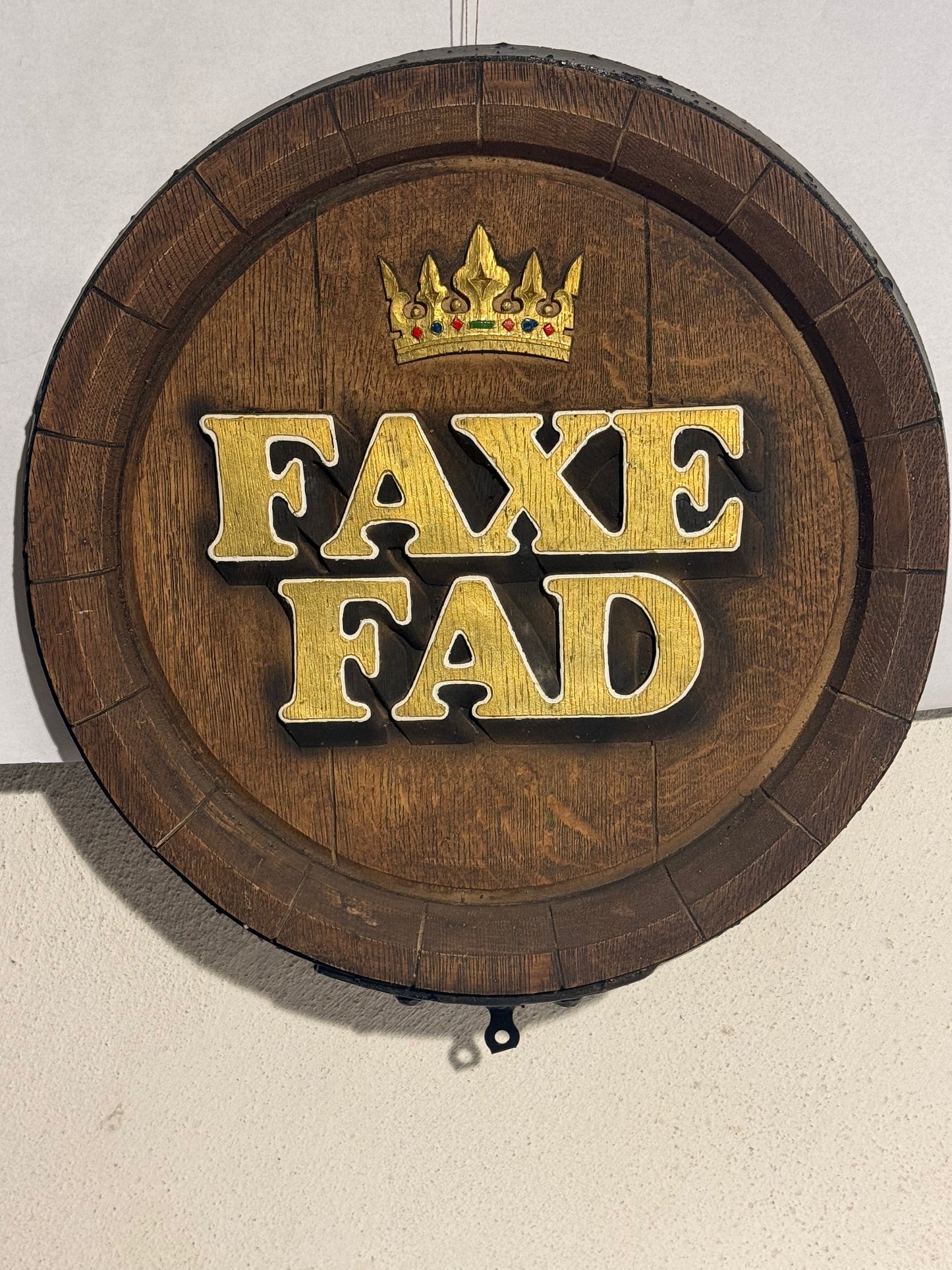 Vintage FAXE FAD Ølskilt