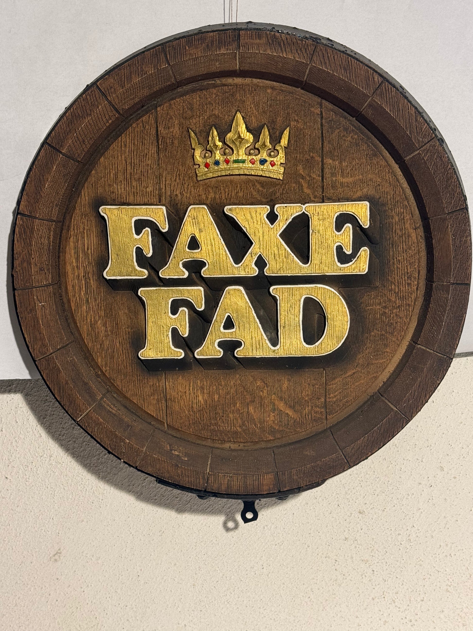 Vintage FAXE FAD Ølskilt
