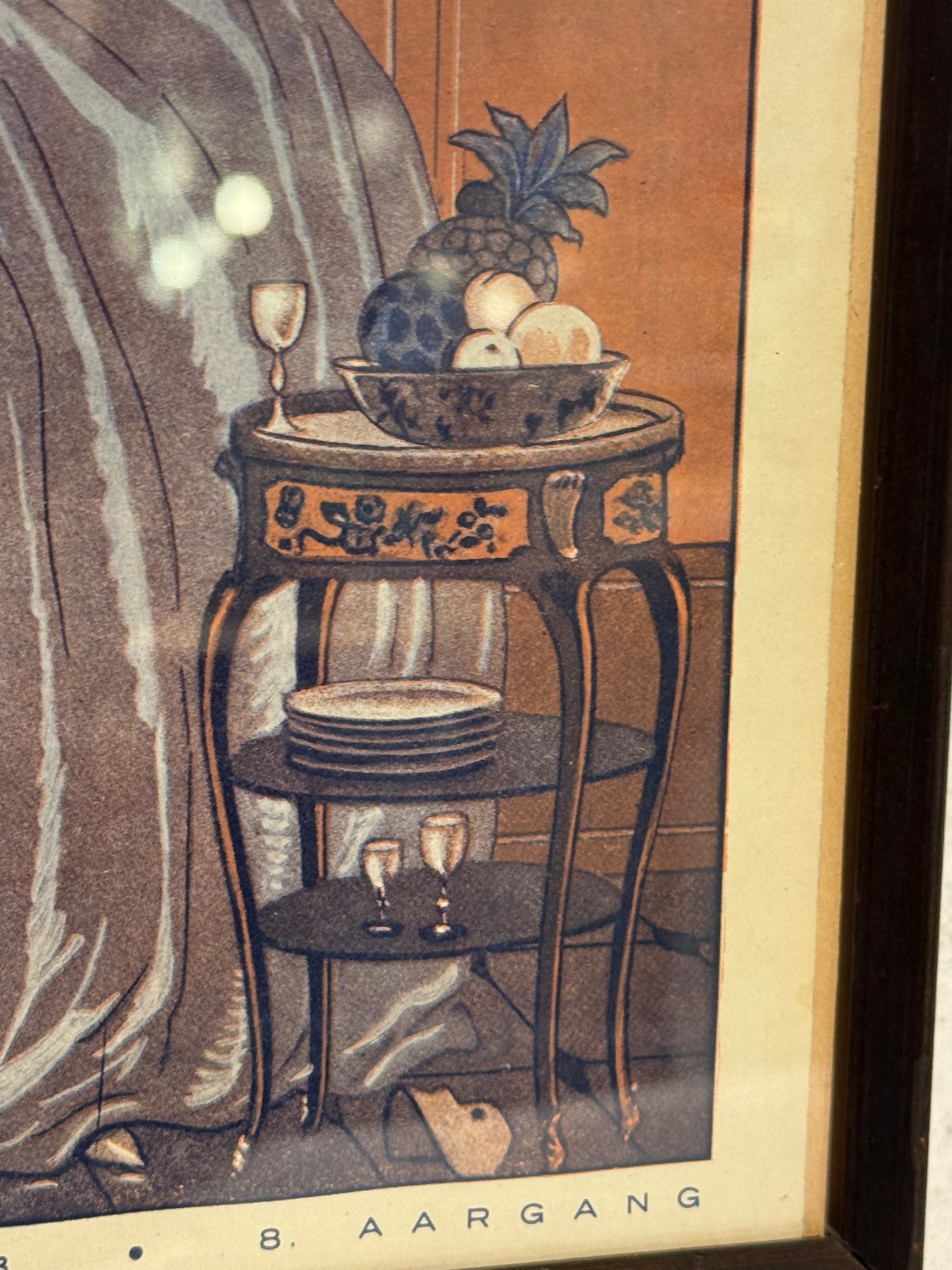 Antik original Art Deco George Barbier magasin forside, fra 1923